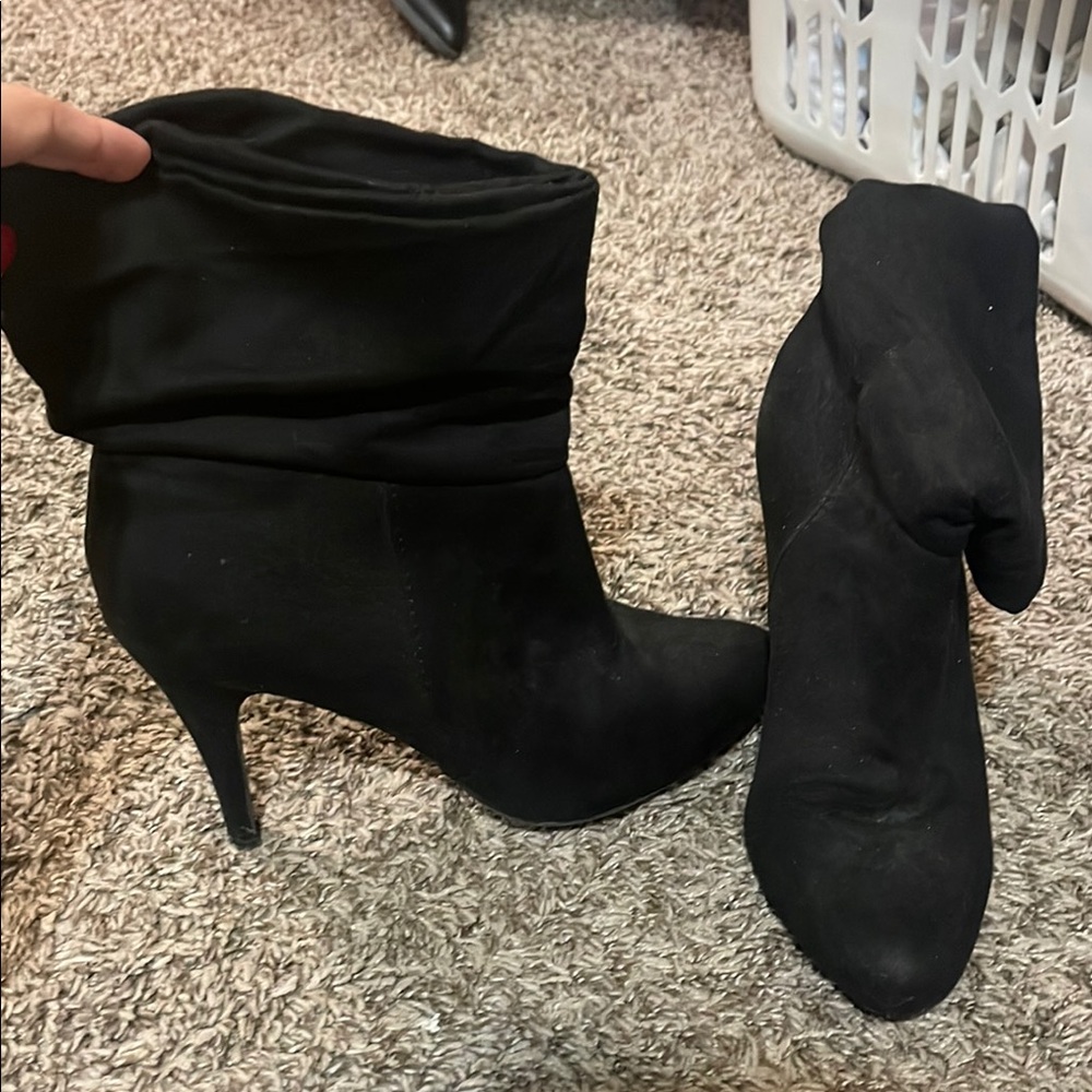 Olsenboye Black Heeled Boots
